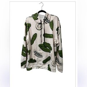 PICKLE Cucumber all over Print Hoodie unisex size -XL